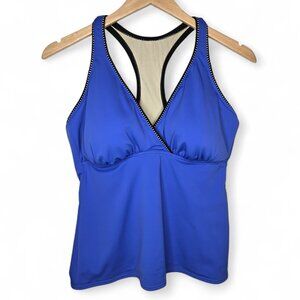 Miraclesuit T Back Swim Top Women's Lightly Padded Cup Crossing Chest Resort 12D
